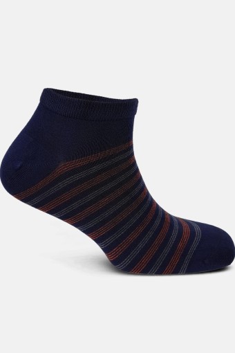 AYTUĞ - Aytuğ Erkek Patik Çorap Bambu Yatay Çizgi Desenli (1)