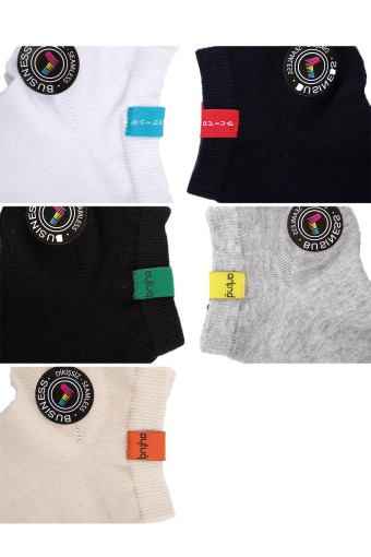 AYTUĞ - Aytuğ Erkek Yazı Desenli Patik Çorap Penye