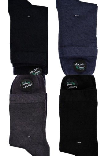 AYTUĞ - Aytuğ Erkek Yazılı Yarım Konç Çorap Modal Tencel (1)