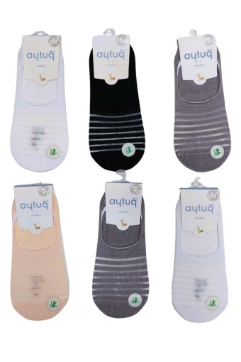 AYTUĞ - Aytuğ Kadın Babet Çorap Bambu Desenli (1)