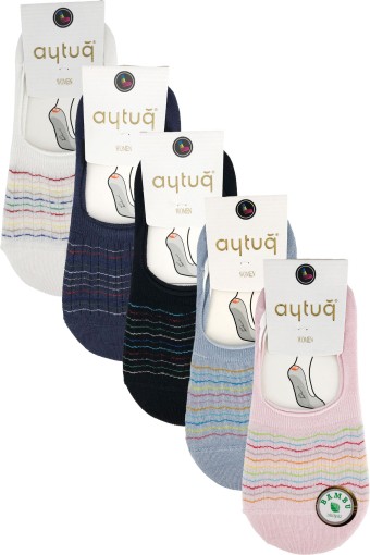 AYTUĞ - Aytuğ Kadın Babet Çorap Bambu Desenli (1)