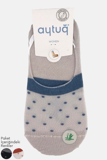 AYTUĞ - Aytuğ Kadın Babet Çorap Dikişsiz Bambu Desen 3