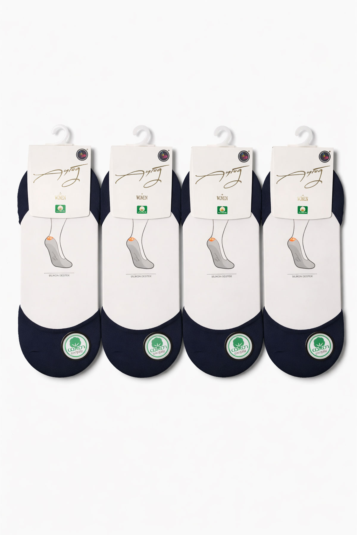 Aytuğ Kadın Babet Çorap Pamuklu Düz - Thumbnail