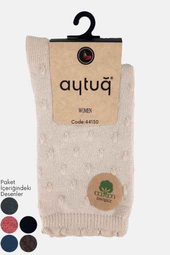 AYTUĞ - Aytuğ Kadın Dikişsiz Soket Çorap Pamuklu (1)