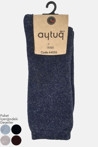 AYTUĞ - Aytuğ Kadın Soket Çorap Dikişsiz Simli Havlu