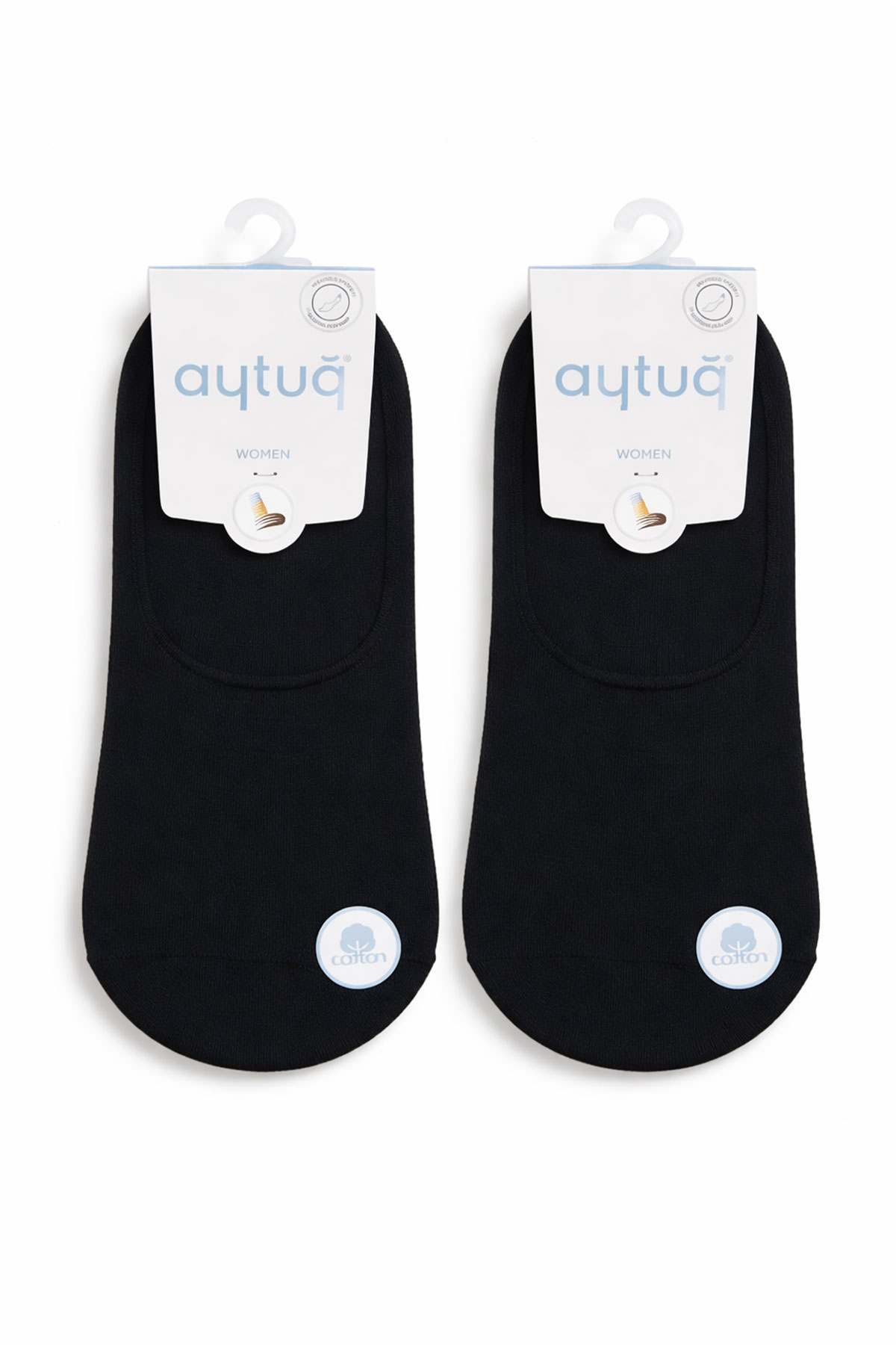 Aytuğ Kadın Pamuklu Dikişsiz Babet Çorap - Thumbnail