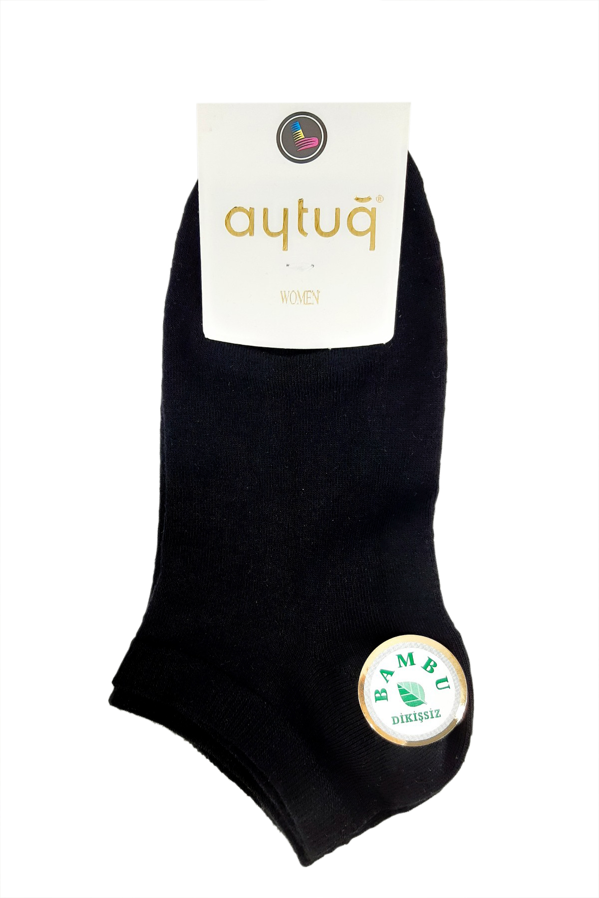 Aytuğ Kadın Patik Çorap Bambu Düz - Thumbnail