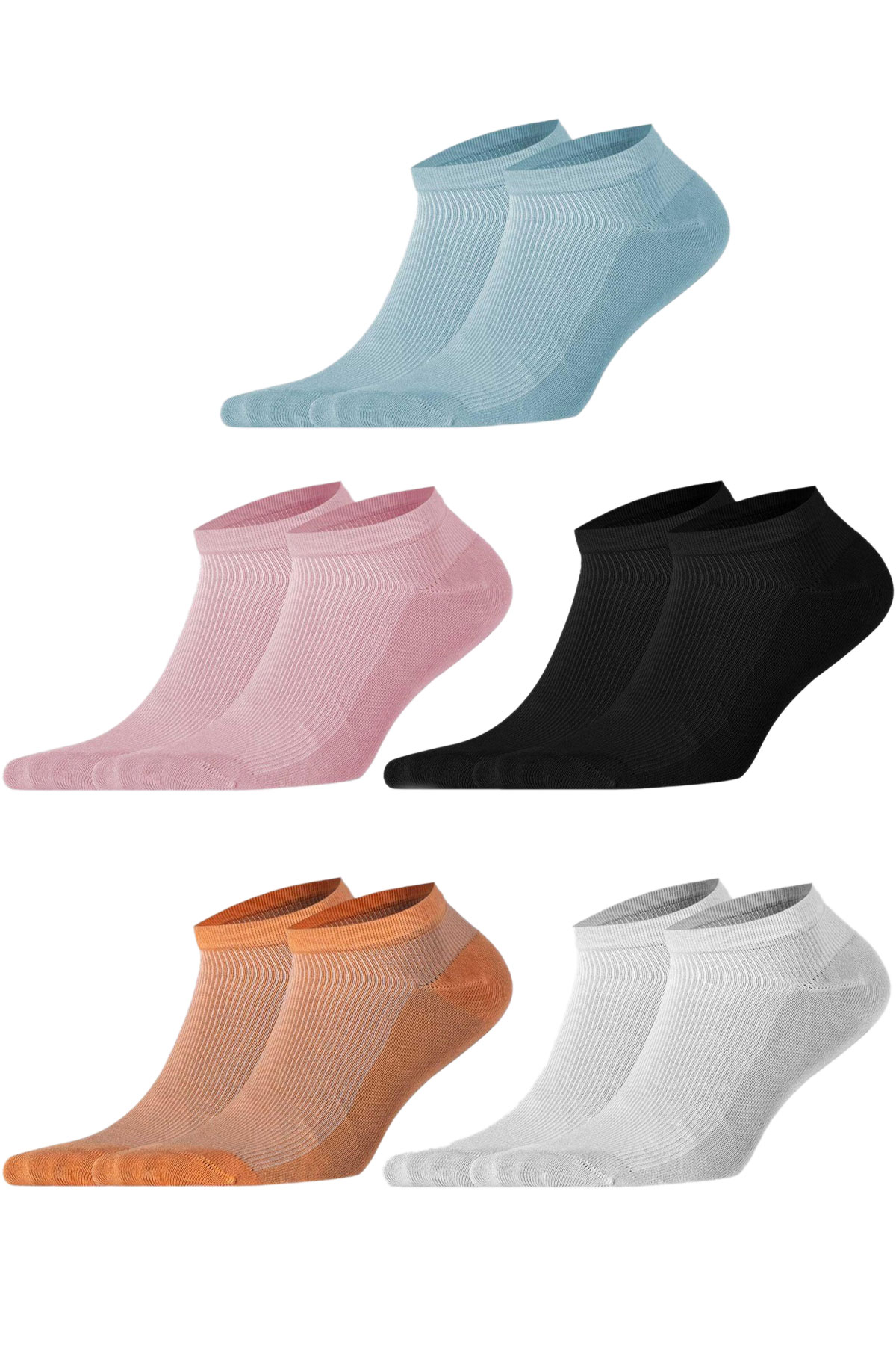 Aytuğ Kadın Patik Çorap Dikişsiz Bambu Desen 5 - Thumbnail