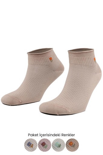 AYTUĞ - Aytuğ Kadın Patik Çorap Modal Desenli (1)