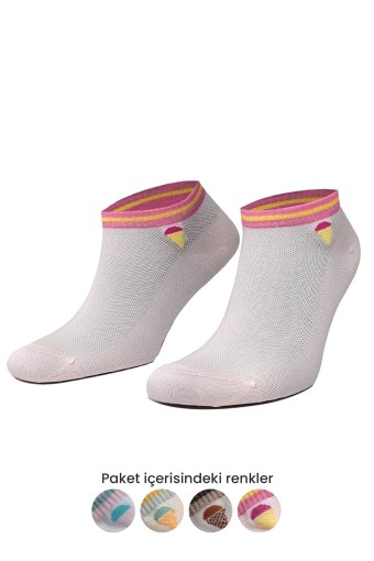 AYTUĞ - Aytuğ Kadın Patik Çorap Modal Desenli (1)