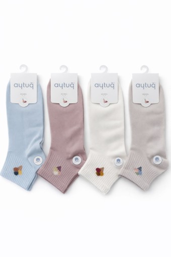 AYTUĞ - Aytuğ Kadın Patik Çorap Pamuklu Desen 17