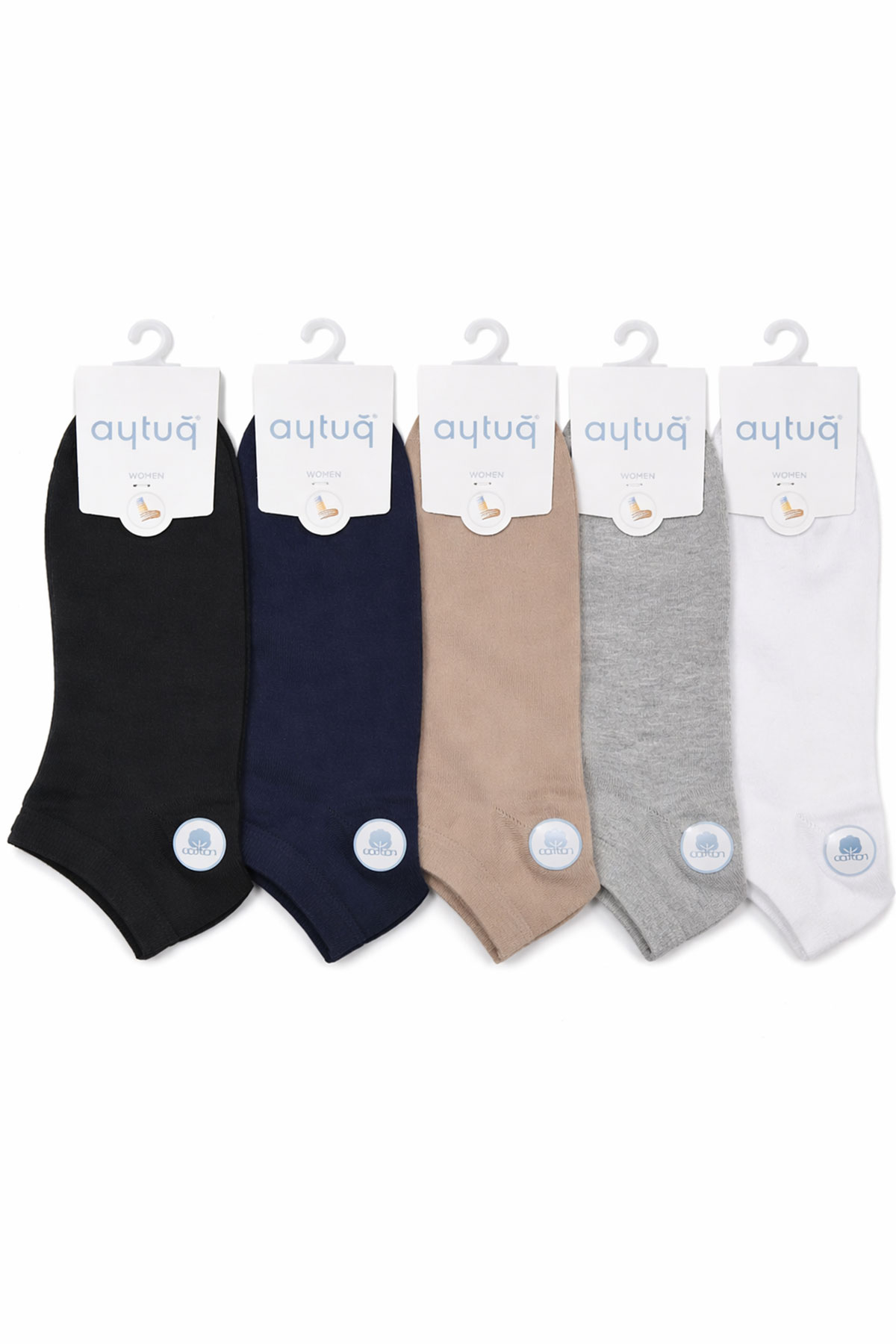 Aytuğ Kadın Patik Çorap Pamuklu Düz - Thumbnail