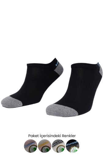 AYTUĞ - Aytuğ Kadın Patik Çorap Yazı Desenli