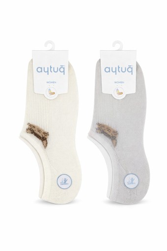 AYTUĞ - Aytuğ Kadın Sneaker Çorap Bambu Desenli