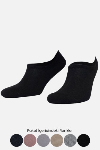 AYTUĞ - Aytuğ Kadın Sneaker Çorap Desenli Bambu