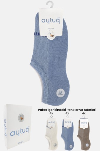 AYTUĞ - Aytuğ Kadın Sneaker Çorap Desenli Bambu (1)