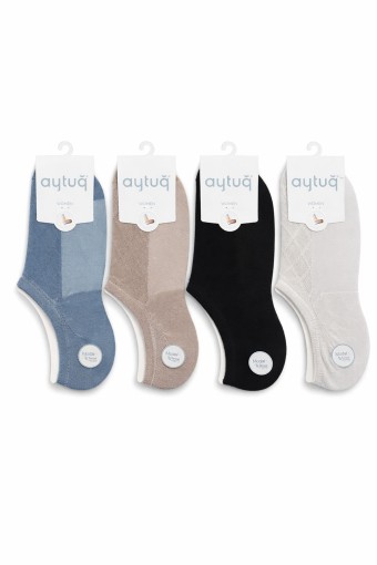 AYTUĞ - Aytuğ Kadın Sneaker Çorap Desenli Modal (1)