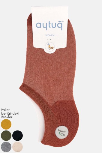 AYTUĞ - Aytuğ Kadın Sneaker Çorap Düz Modal Tencel (1)