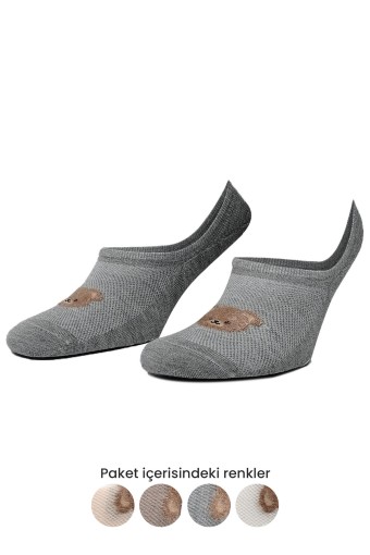 AYTUĞ - Aytuğ Kadın Sneaker Çorap Modal Desenli (1)