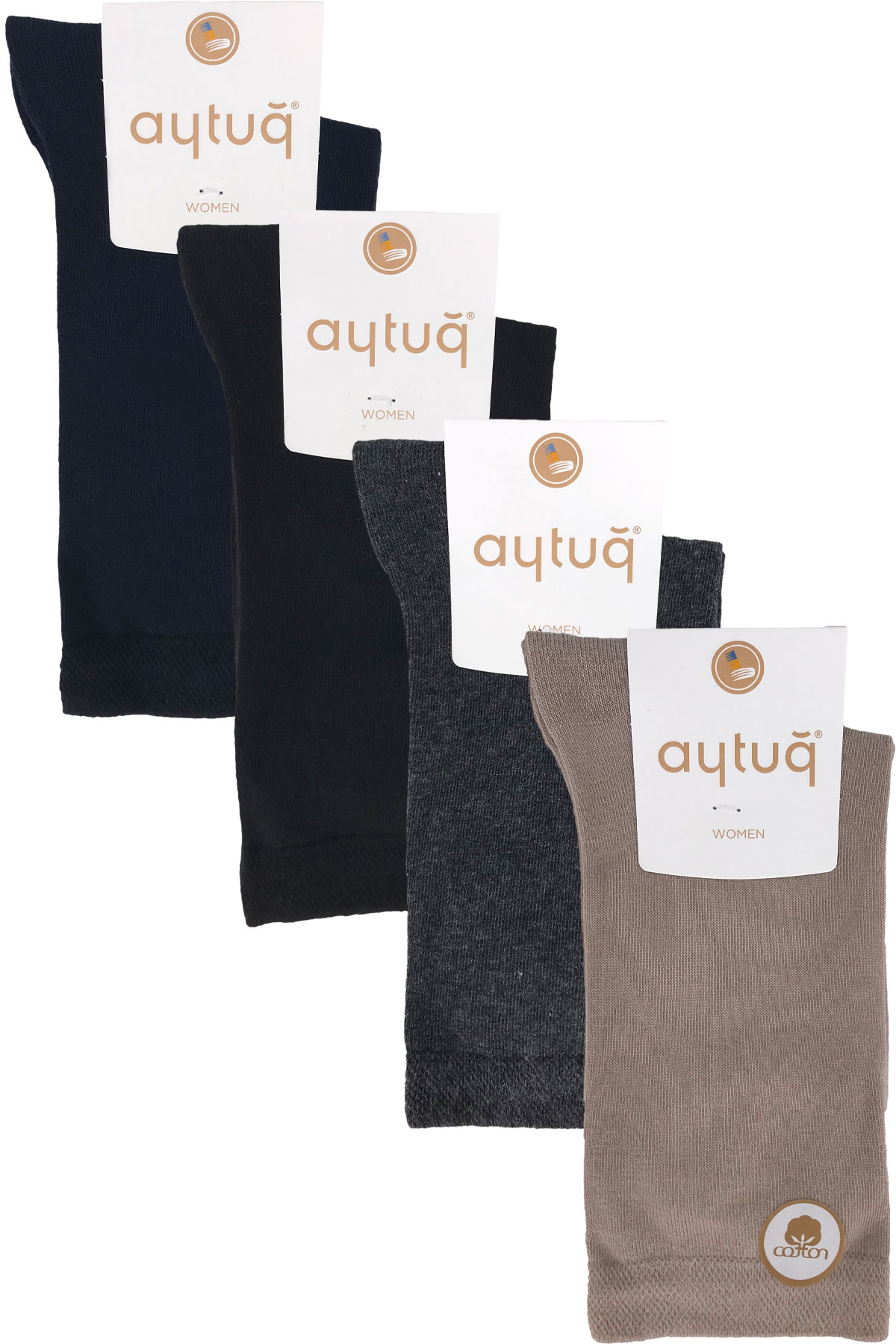 Aytuğ Kadın Soket Çorap Dikişsiz Pamuklu - Thumbnail