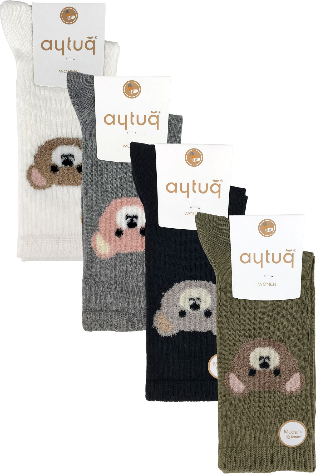 Aytuğ Kadın Soket Çorap Likralı Dikişsiz Modal Desen 14 - Thumbnail