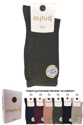 AYTUĞ - Aytuğ Kadın Soket Çorap Micro Modal Desen 2 (1)