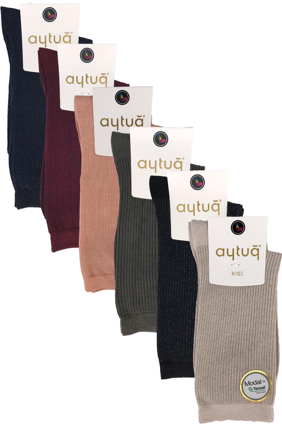 Aytuğ Kadın Soket Çorap Micro Modal Desen 2 - Thumbnail