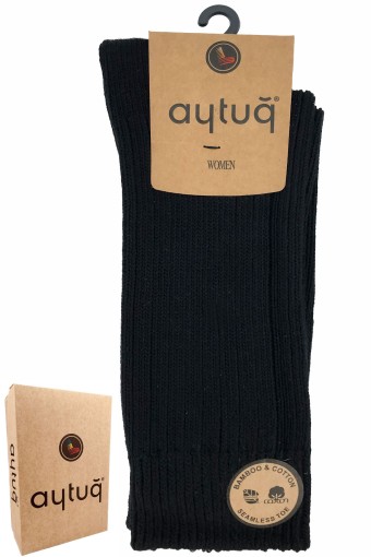 AYTUĞ - Aytuğ Kadın Soket Çorap Riply Bambu Pamuk Bükümlü