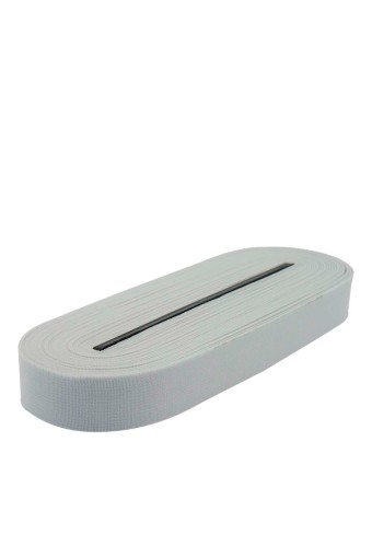 TEKİŞ-AZİM LASTİK - Azim Lastik Konfeksiyon Lastiği 10 Mt Dokuma 25 Mm - Beyaz - STD