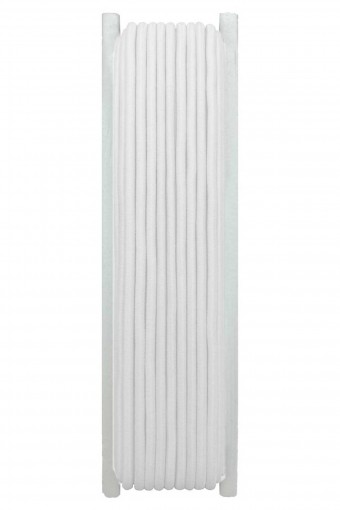 TEKİŞ-AZİM LASTİK - Azim Lastik Paça Lastiği 10 Mt Yuvarlak 2,5 Mm - Beyaz - STD (1)