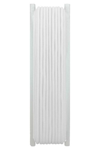 TEKİŞ-AZİM LASTİK - Azim Lastik Paça Lastiği 10 Mt Yuvarlak 2,5 Mm - Beyaz - STD