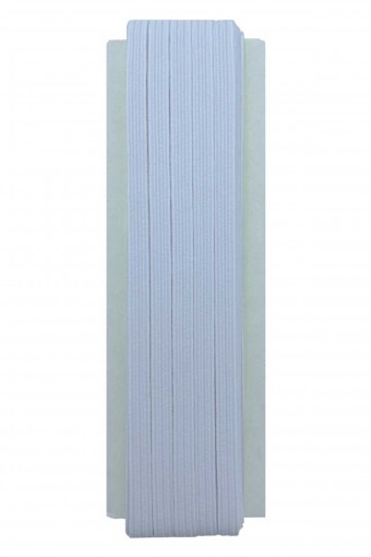 TEKİŞ-AZİM LASTİK - Azim Lastik Paça Lastiği No:1 Yassı 10 Mt 6 Mm - Beyaz - STD (1)