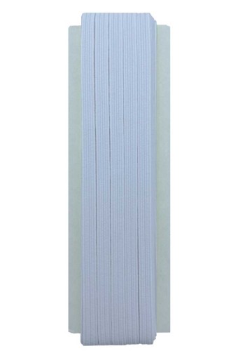 TEKİŞ-AZİM LASTİK - Azim Lastik Paça Lastiği No:1 Yassı 10 Mt 6 Mm - Beyaz - STD