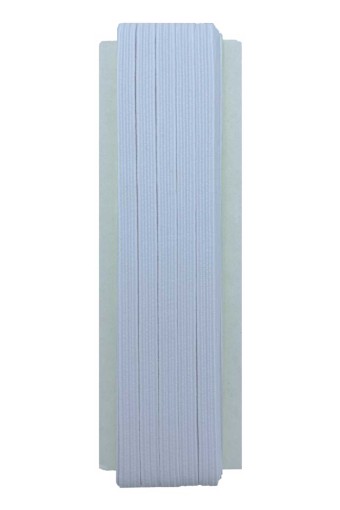 TEKİŞ-AZİM LASTİK - Azim Lastik Paça Lastiği No:2 Yassı 10 Mt 8 Mm - Beyaz - STD