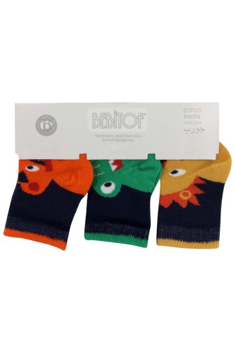 BEBİTOF - Bebitof Erkek Bebek Çorap 3'lü