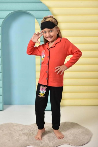 PINARCA EV GİYİM - Beka Kız Çocuk Daisy Duck Pijama Takımı - Narçiçeği
