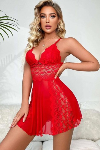 BELENG - Beleng Kadın Fantezi Gecelik Dantelli (1)