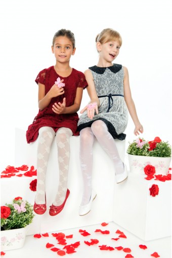 ORAL-DESENLİ - Bella Calze Kız Çocuk İnce Külotlu Çorap Tina Fit Desenli Parlak 30 Denye ORAL-DESENLİ - Bella Calze Kız Çocuk İnce Külotlu Çorap Tina Fit Desenli Parlak 30 Denye