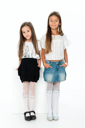 BELLA CALZE-DESENLİ - Bella Calze Kız Çocuk İnce Külotlu Çorap Trendy