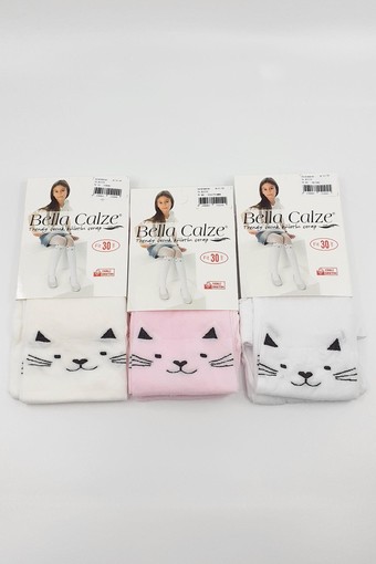 BELLA CALZE-DESENLİ - Bella Calze Kız Çocuk İnce Külotlu Çorap Trendy (1)