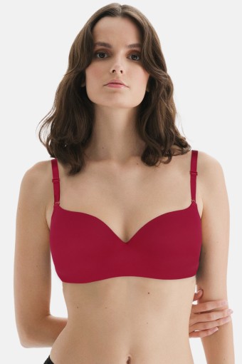 CLARA - Belvü Kadın Destekli Mikro Tulum Sütyen - Fuşya