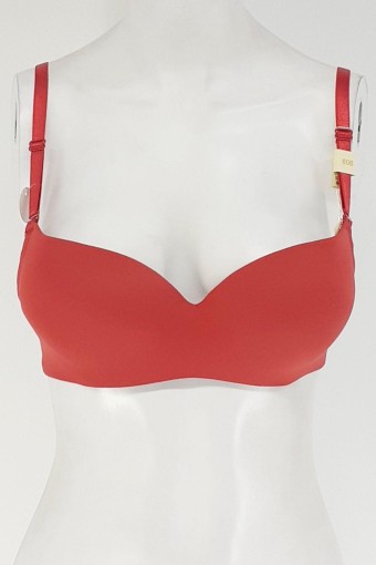 CLARA - Belvü Kadın Destekli Mikro Tulum Sütyen - Kırmızı