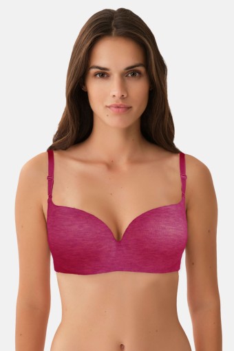 BELVÜ - Belvü Kadın Destekli Sütyen Mikro Melanj Tulum - Kiremit (1)