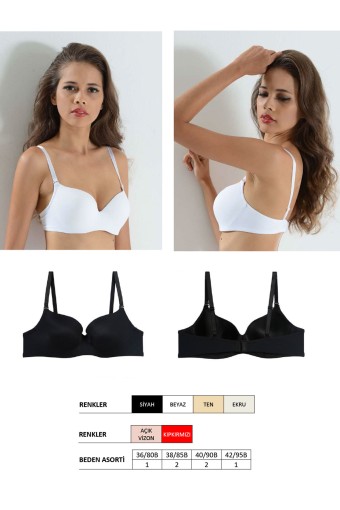 CLARA - Belvü Kadın Desteksiz Mikro Tulum Sütyen - Açık Vizon