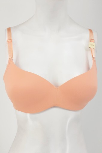 CLARA - Belvü Kadın Desteksiz Mikro Tulum Sütyen - Somon