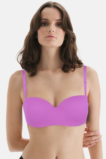 CLARA - Belvü Kadın Desteksiz Straplez Sütyen C Kap İthal - Pembe