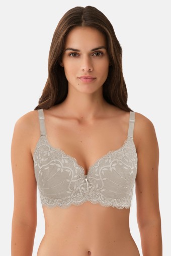 BELVÜ - Belvü Kadın Desteksiz Sütyen Dantelli C Kap - Açık Vizon