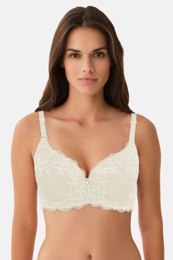 BELVÜ - Belvü Kadın Desteksiz Sütyen Dantelli C Kap - Ekru