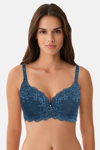 BELVÜ - Belvü Kadın Desteksiz Sütyen Dantelli C Kap - Gece Yeşili