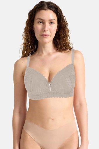 BELVÜ - Belvü Kadın Desteksiz Sütyen Dantelli - Ekru